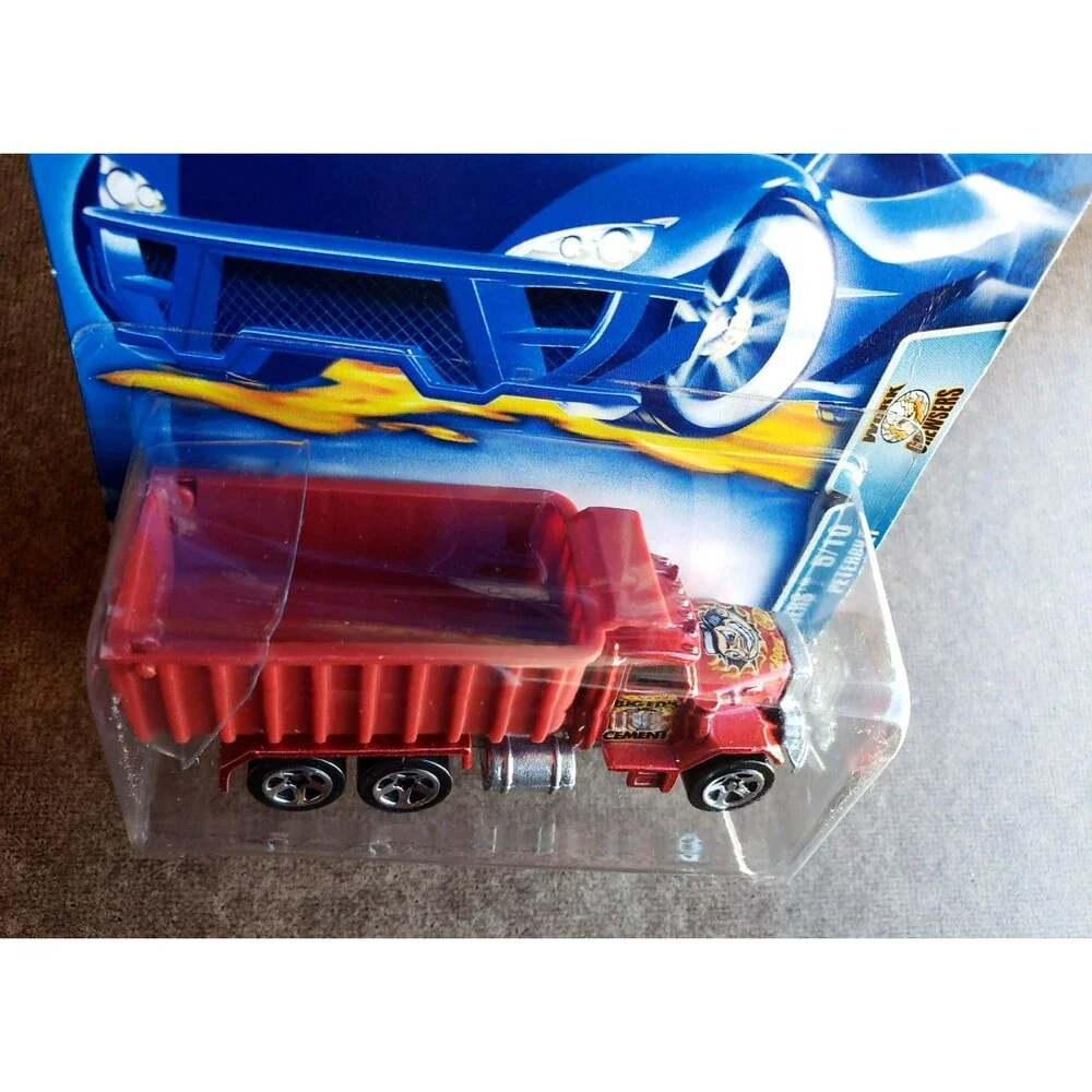 2003 Hot Wheels PETERBILT DUMP TRUCK Red #159 WORK CREWSERS 5/10 ZAMAC Big Ed's